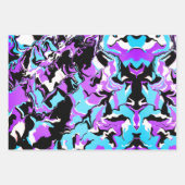Abstrakte farbenfrohe Verschmelzung Geschenkpapier Set (Vorderseite)