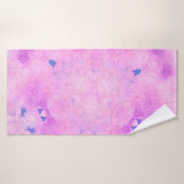 Abstrakte, farbenfrohe Wasserfarbe. Digitale Kunst Badehandtuch (Badehandtuch)