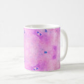 Abstrakte, farbenfrohe Wasserfarbe. Digitale Kunst Kaffeetasse (VorderseiteRechts)