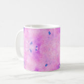 Abstrakte, farbenfrohe Wasserfarbe. Digitale Kunst Kaffeetasse (Vorderseite Links)