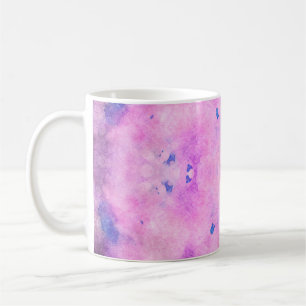 Abstrakte, farbenfrohe Wasserfarbe. Digitale Kunst Kaffeetasse