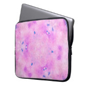 Abstrakte, farbenfrohe Wasserfarbe. Digitale Kunst Laptopschutzhülle (Vorderseite Links)