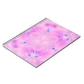 Abstrakte, farbenfrohe Wasserfarbe. Digitale Kunst Notizblock (Linke Seite)