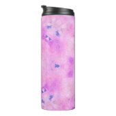 Abstrakte, farbenfrohe Wasserfarbe. Digitale Kunst Thermosbecher (Nach rechts gedreht)