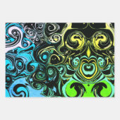 Abstrakte farbenfrohe Wirbel  Geschenkpapier Set (Vorderseite 2)