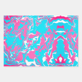 Abstrakte farbenfrohe Zusammenführung Geschenkpapier Set (Vorderseite)