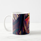 Abstrakte Farbenpracht Kaffeetasse (Links)