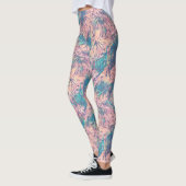 Abstrakte Farbenpracht Leggings (Links)