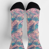 Abstrakte Farbenpracht Socken (Oben)