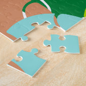 Abstrakte Farbenspiel-Tennisballs-Muster Puzzle (Seite)