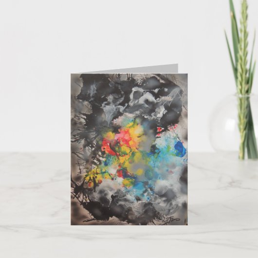 Abstrakte Farbentwicklung Karte (Vorderseite)