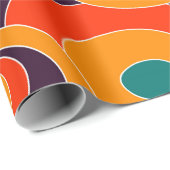 Abstrakte Farbenverpackungspapier - Modernes Gesch Geschenkpapier (Rolleneckpunkt)