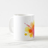 Abstrakte Farbfarbe Keramik Tasse - Künstlerisch u (Vorderseite Links)