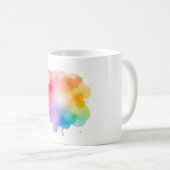 Abstrakte Farbfarbe Keramik Tasse - Künstlerisch u (VorderseiteRechts)