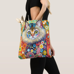 ABSTRAKTE FARBFARBKATZEN TASCHE