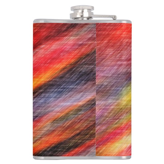 Abstrakte Farbflasche Flachmann (Rückseite)