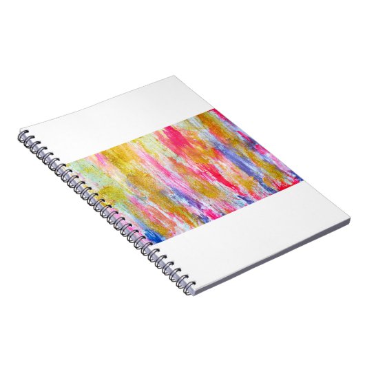 Abstrakte Farbflüsse an der Wand. Moderner Text Notizblock (Rechte Seite)