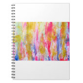 Abstrakte Farbflüsse an der Wand. Moderner Text Notizblock (Vorderseite)