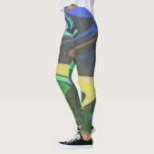 abstrakte Farbflüssigkeit Leggings (Links)