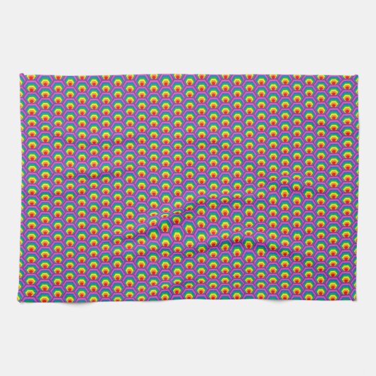 Abstrakte Farbformen Geschirrtuch (Horizontal)