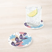 Abstrakte Farbformen Getränkeuntersetzer (Seite)