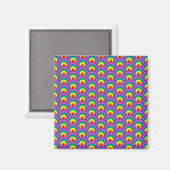 Abstrakte Farbformen Magnet (Vorderseite/Rückseite)