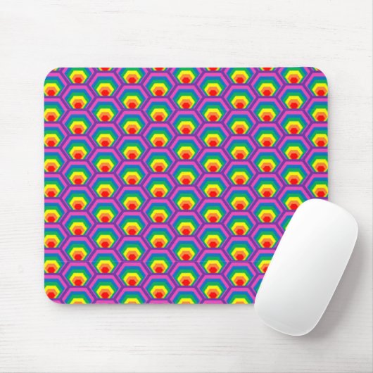 Abstrakte Farbformen Mousepad (Mit Mouse)