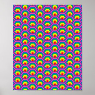 Abstrakte Farbformen Poster