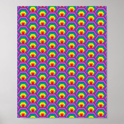 Abstrakte Farbformen Poster (Vorne)