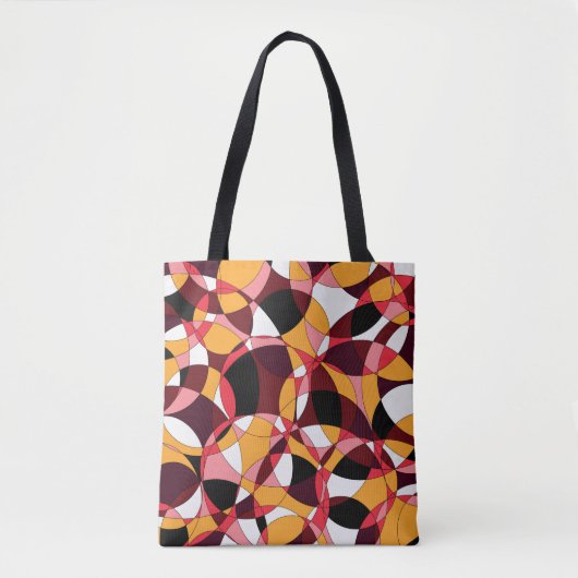 abstrakte Farbgebung in warmen Farben Tasche (Vorderseite)