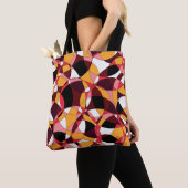 abstrakte Farbgebung in warmen Farben Tasche (Von Nahem)