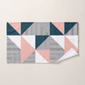 Abstrakte Farbgeometrie Badhandtuch Set (Handtuch)