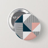 Abstrakte Farbgeometrie Button (Vorne & Hinten)