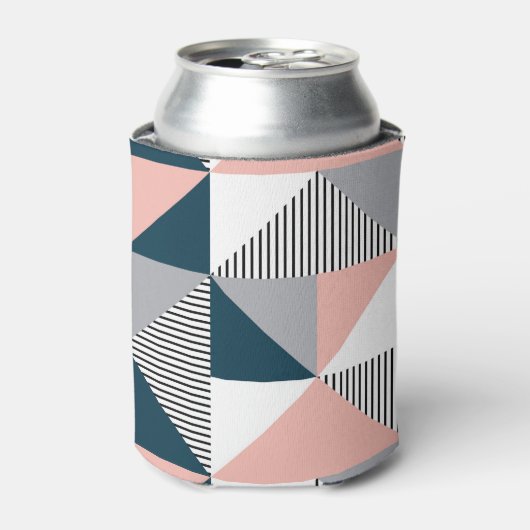Abstrakte Farbgeometrie Dosenkühler (Kanne Vorderseite)