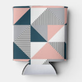 Abstrakte Farbgeometrie Dosenkühler (Vorderseite)