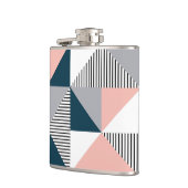 Abstrakte Farbgeometrie Flachmann (Links)