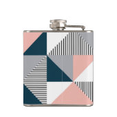 Abstrakte Farbgeometrie Flachmann (Rückseite)