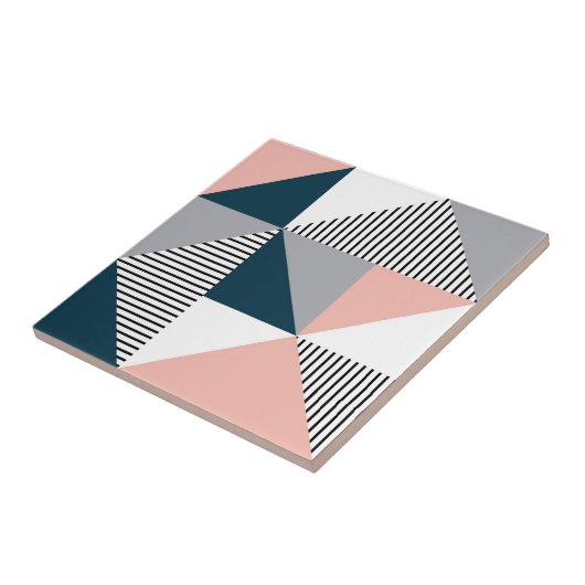 Abstrakte Farbgeometrie Fliese (Seite)