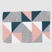 Abstrakte Farbgeometrie Golfhandtuch (Horizontal)