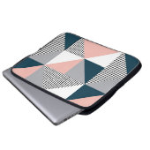 Abstrakte Farbgeometrie Laptopschutzhülle (Vorne Knopf)