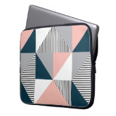 Abstrakte Farbgeometrie Laptopschutzhülle (Vorderseite Links)