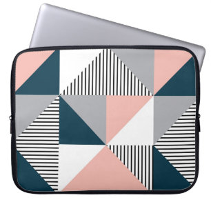 Abstrakte Farbgeometrie Laptopschutzhülle