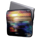 Abstrakte Farbgeometrie Laptopschutzhülle (Vorderseite Links)