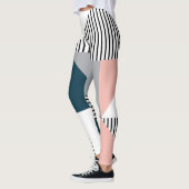 Abstrakte Farbgeometrie Leggings (Links)
