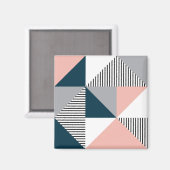 Abstrakte Farbgeometrie Magnet (Vorderseite/Rückseite)