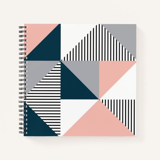 Abstrakte Farbgeometrie Notizblock (Vorderseite)
