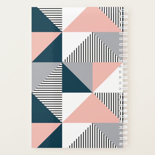 Abstrakte Farbgeometrie Planer (Rückseite)