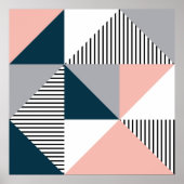 Abstrakte Farbgeometrie Poster (Vorne)