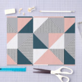 Abstrakte Farbgeometrie Seidenpapier (Handwerk)