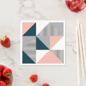 Abstrakte Farbgeometrie Serviette (Beispiel)